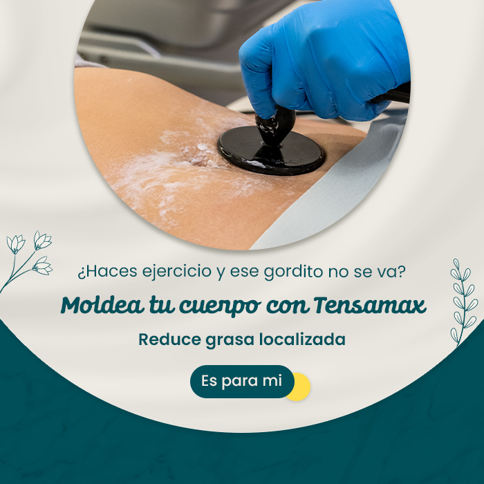 Comparativa del rostro masculino mostrando mejora en manchas cutáneas tras tratamiento estético no invasivo, junto a mensaje promocional